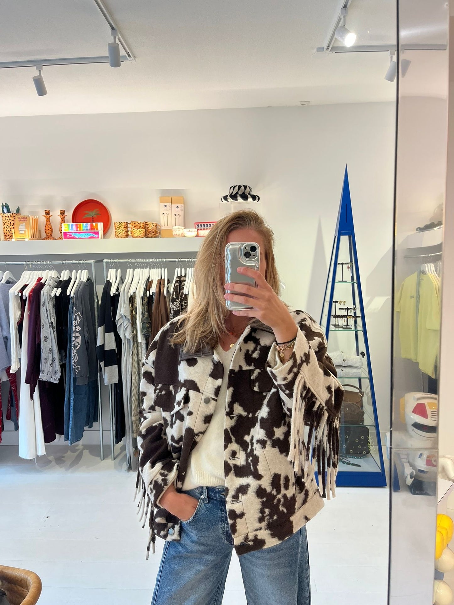 COW FRINGE JACKET