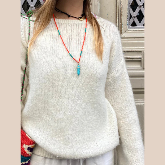 NECKLACE PENDANT TURQOUISE - MAISON BADIGO