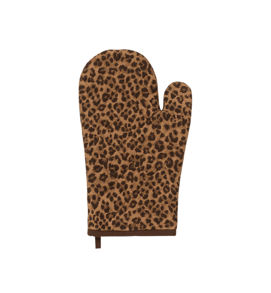 LEOPARD OVEN MITT
