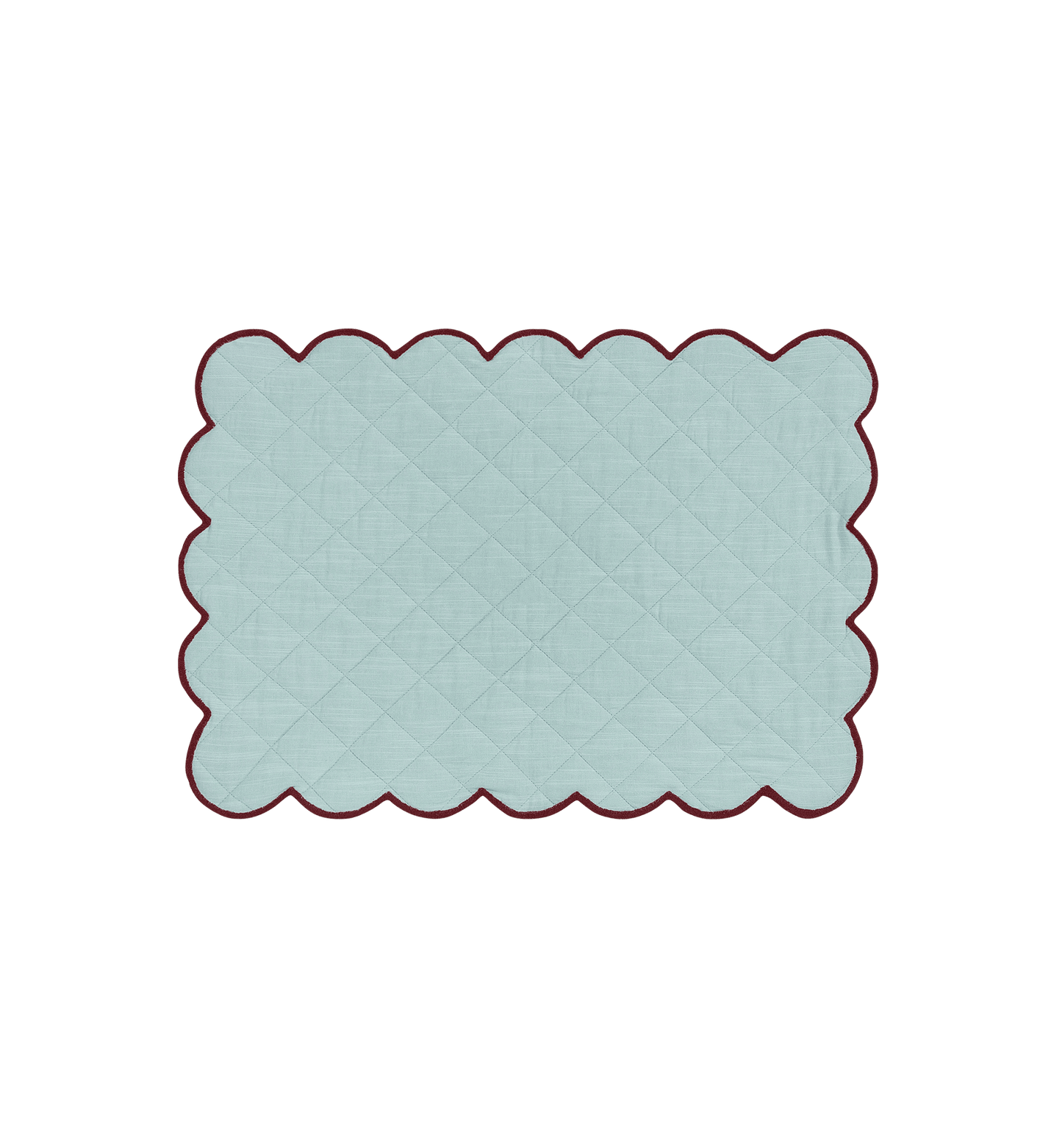 FROSTY SCALLOPED PLACEMAT