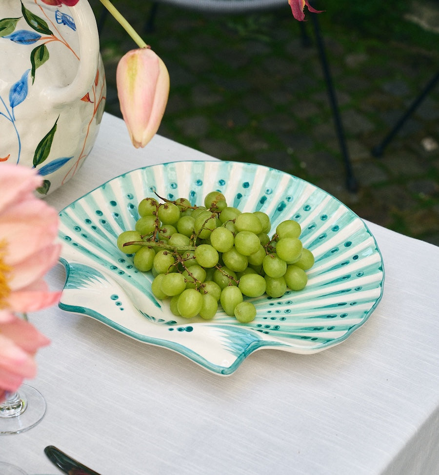 SHELL VERDE SERVING PLATTER