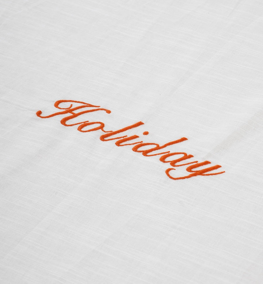 HOLIDAY RUFFLE TABLECLOTH