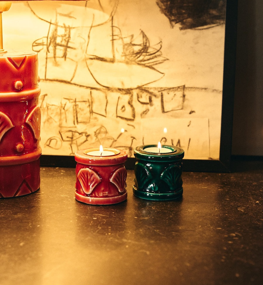 CORAL SHELL TEALIGHT HOLDER
