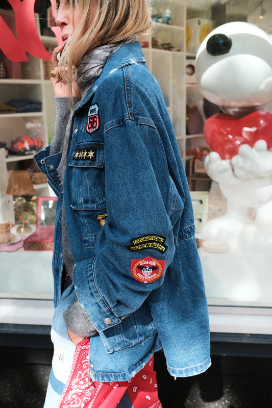 JEANS PATCH JACKET