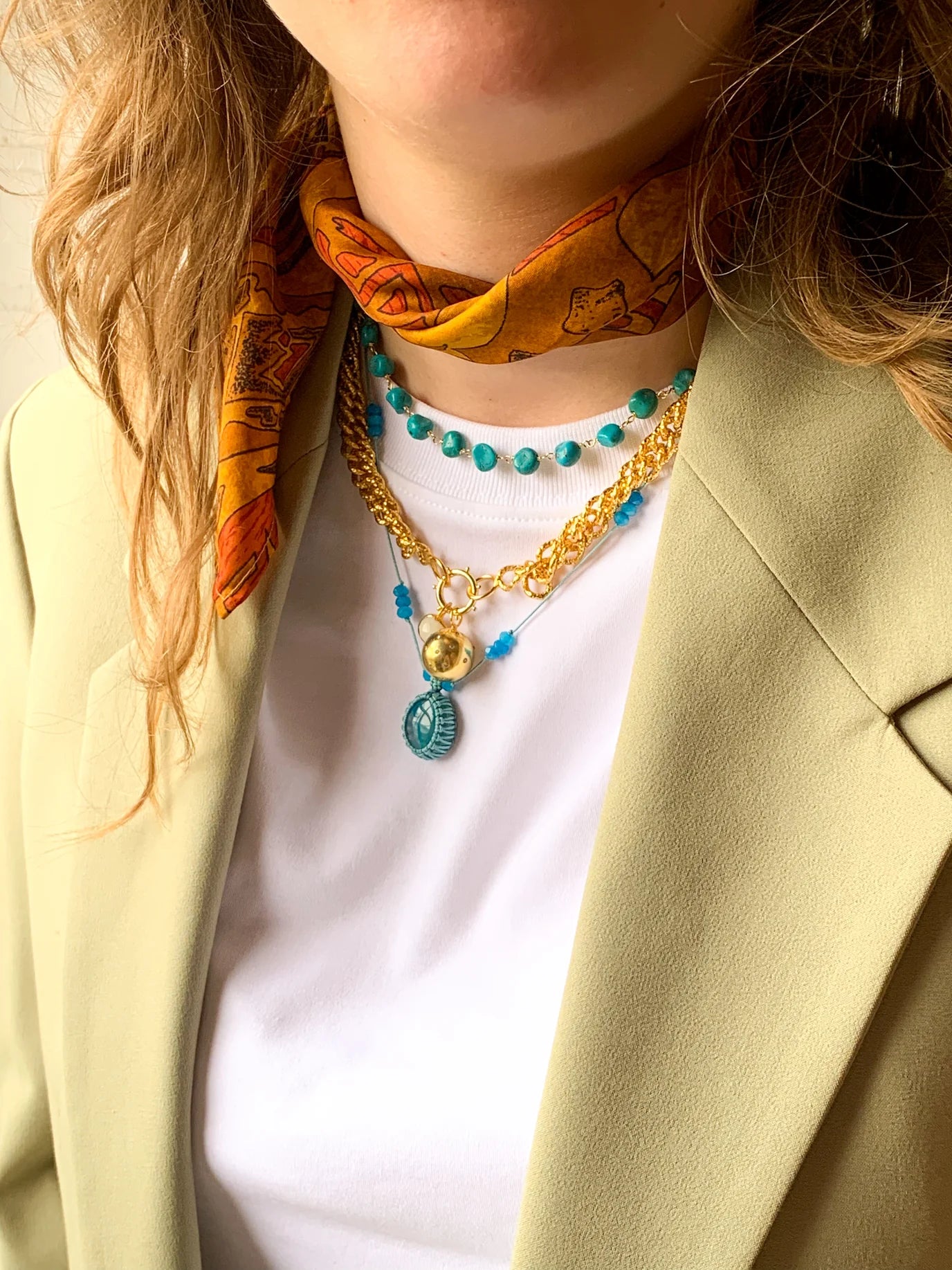 WIDE GOURMET NECKLACE GOLD