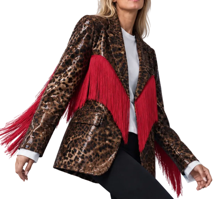 TIGER BLAZER FRINGE