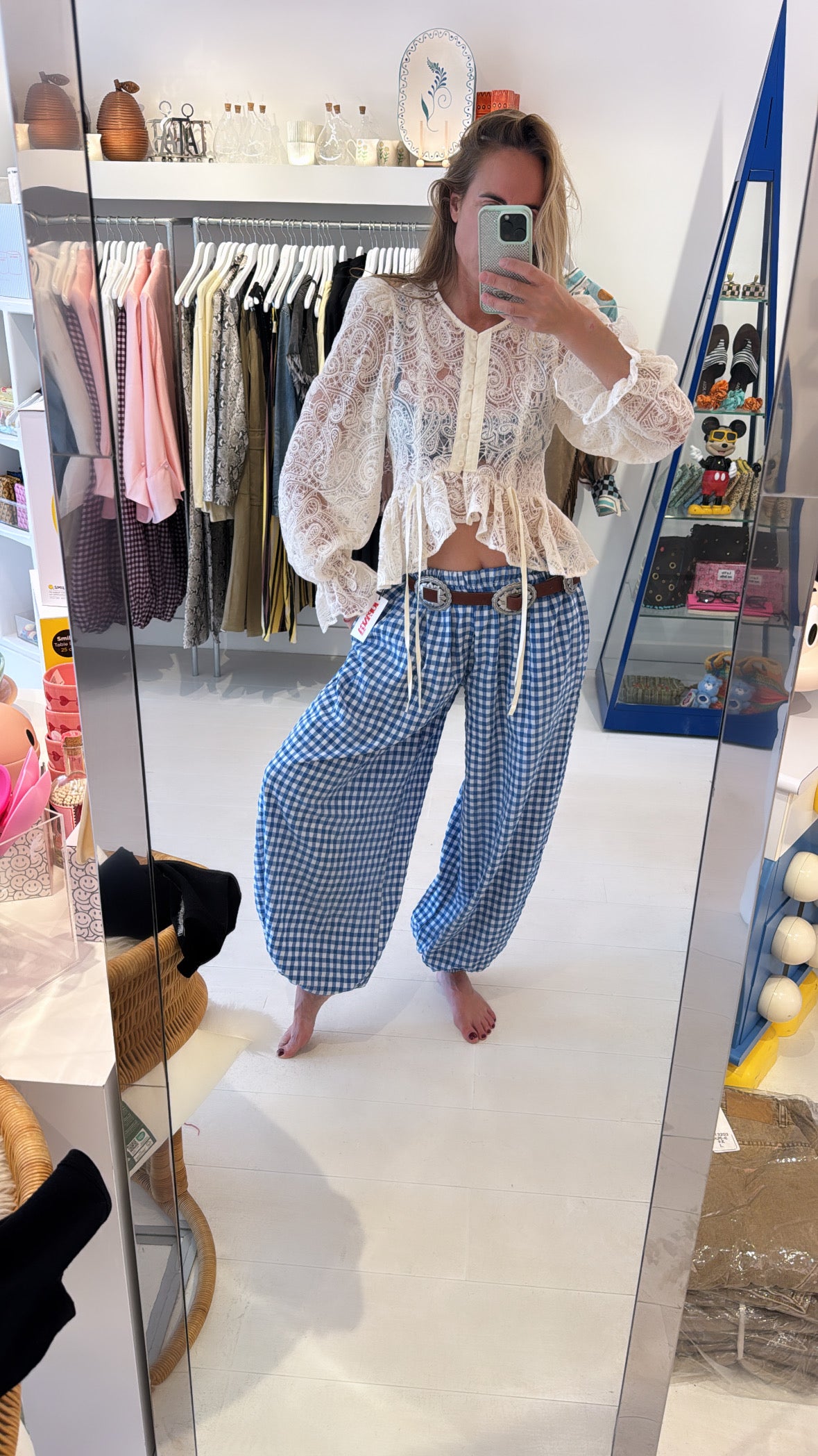 BEE PANTS BALLON BLU