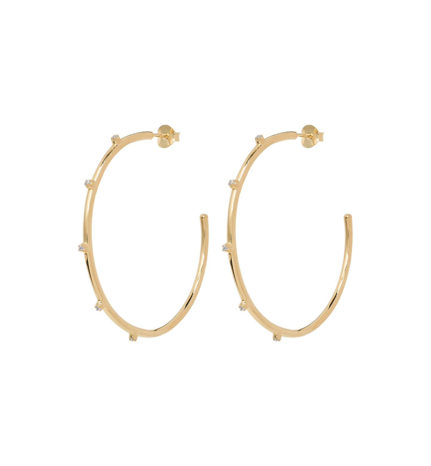 Anna + Nina Large Lumière Hoop Earrings