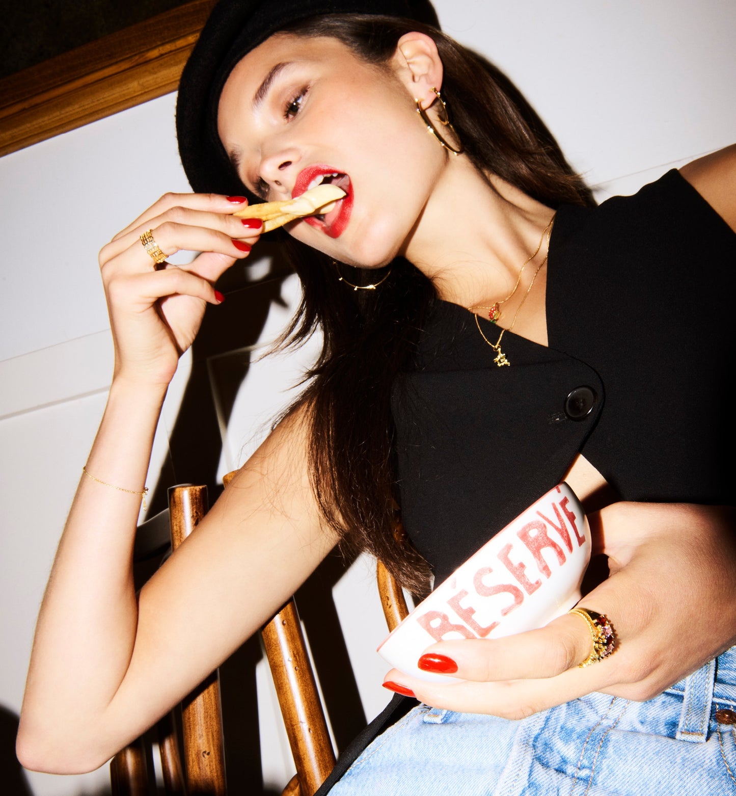 Anna + Nina Large Lumière Hoop Earrings