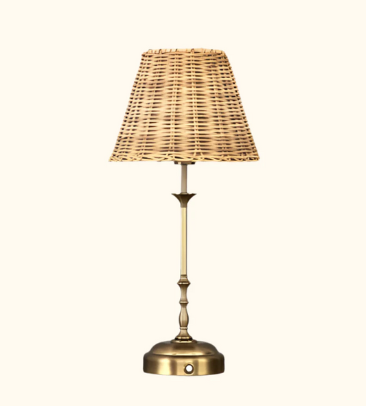 FREDDIE TABLELAMP RATTAN