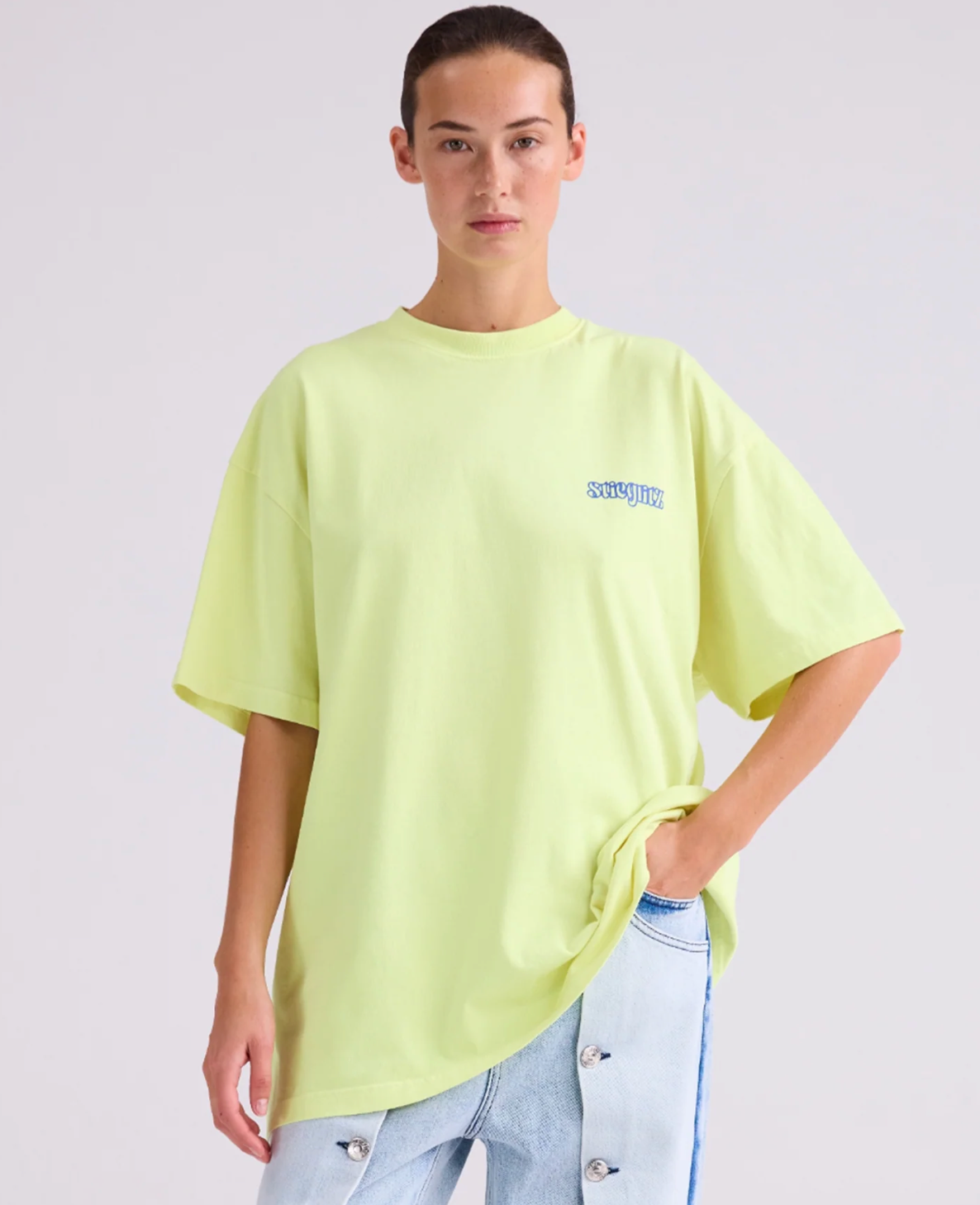 WORLD OF STIEG OVERSIZED T-SHIRT | YELLOW