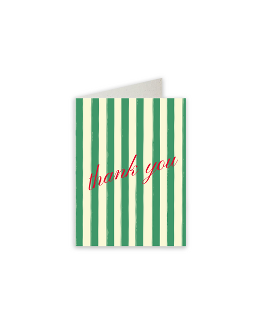 Postcard Thank You Stripe