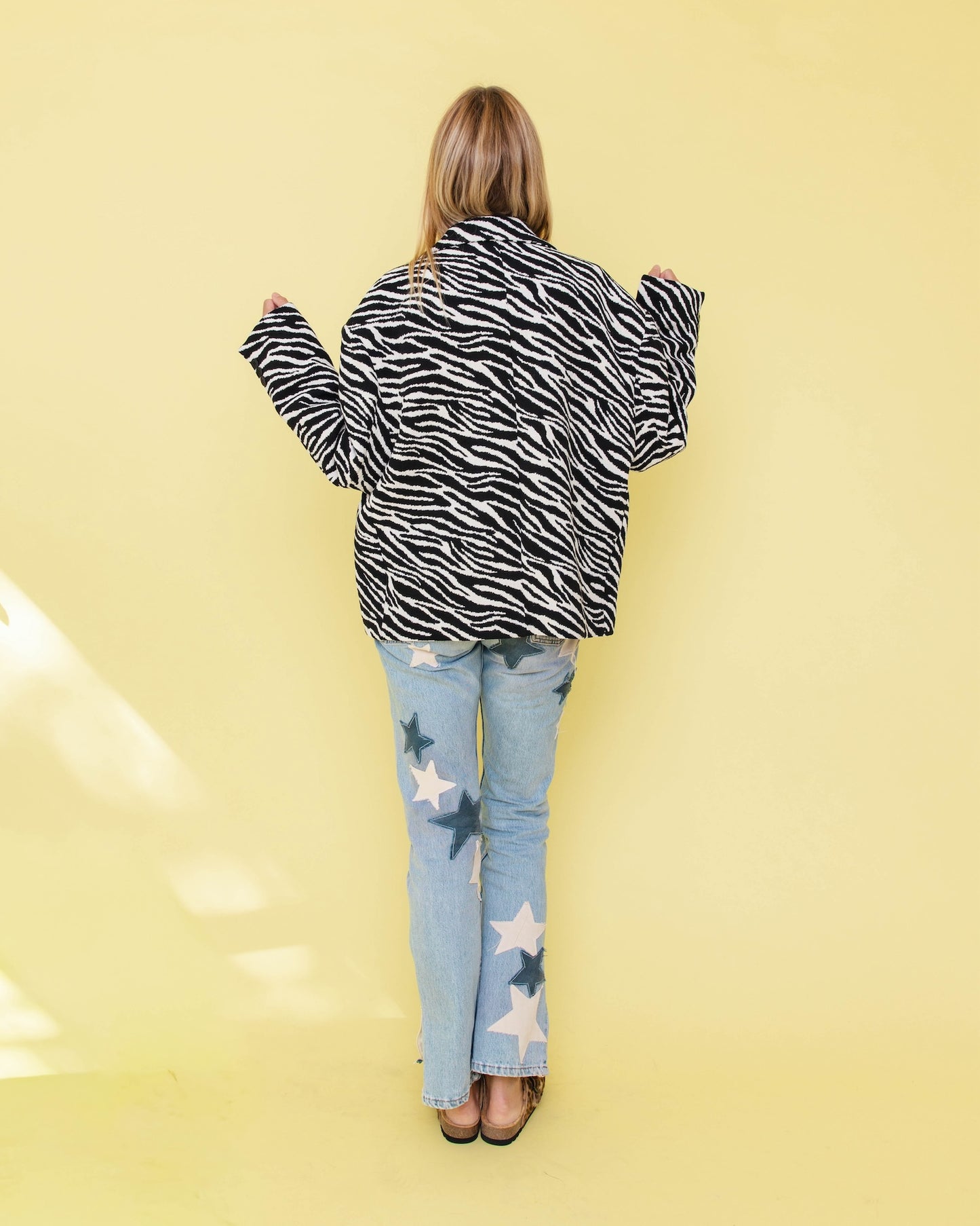 ZEBRA BLAZER BOYFRIEND