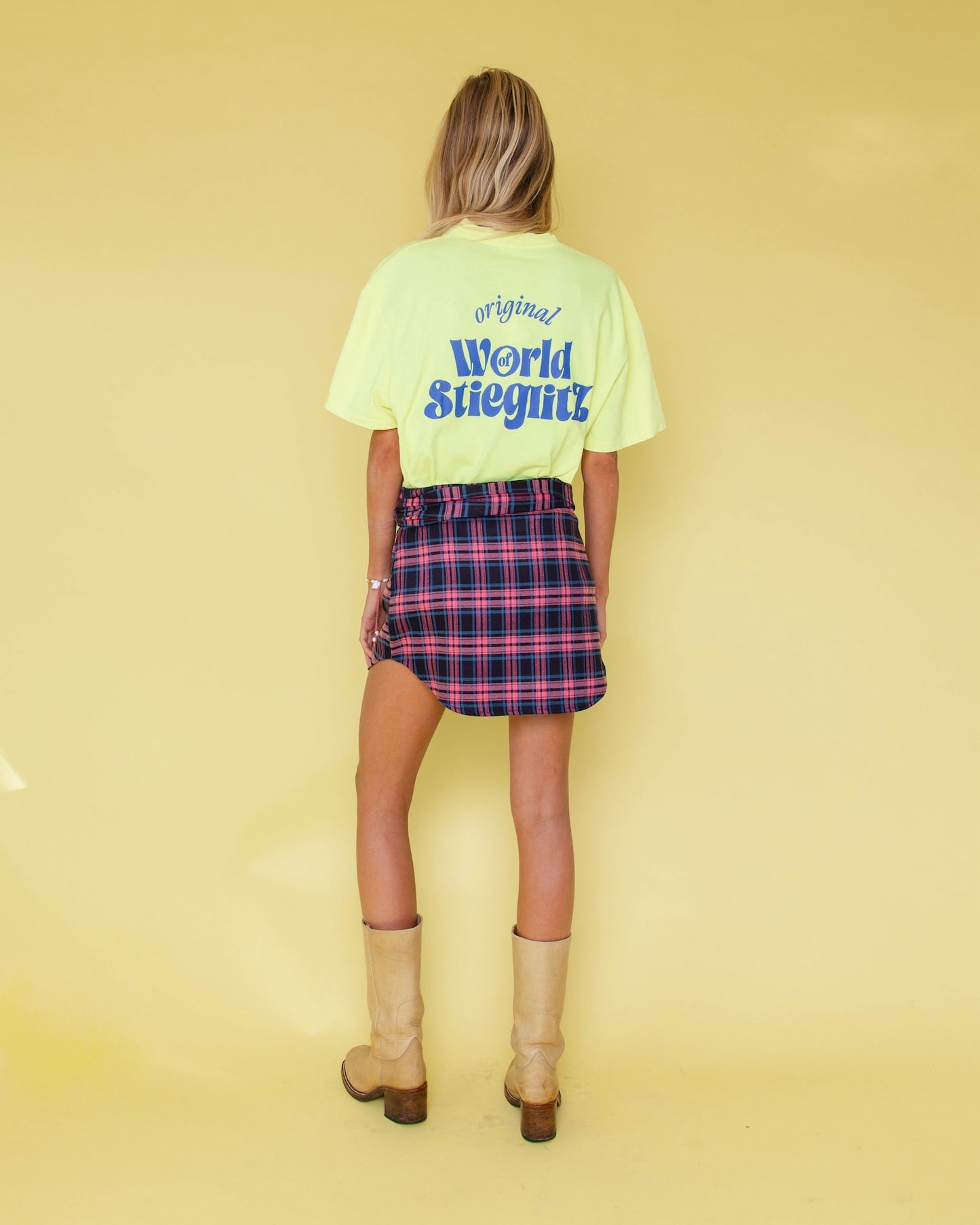 WORLD OF STIEG OVERSIZED T-SHIRT | YELLOW