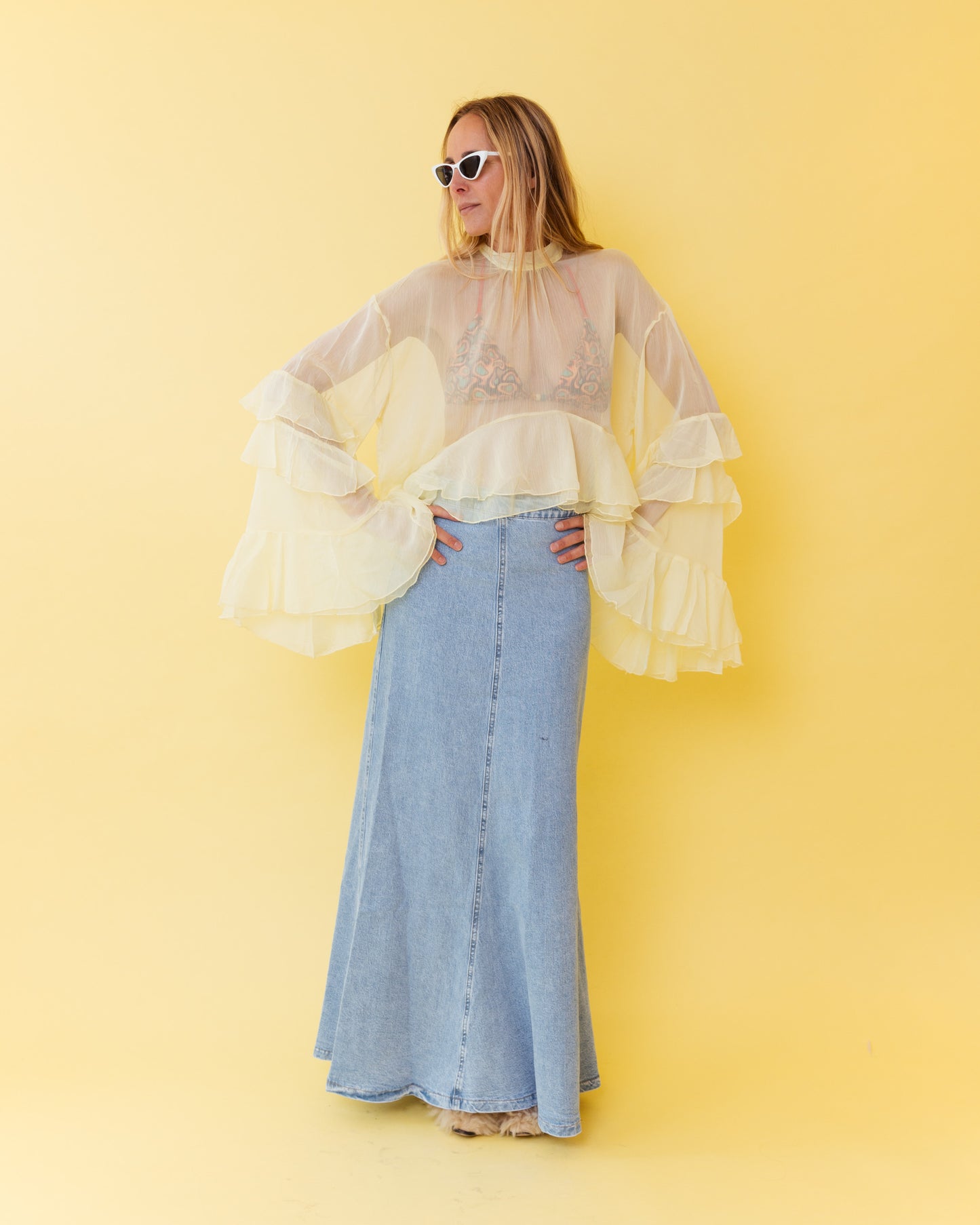 JEANS MAXI SKIRT