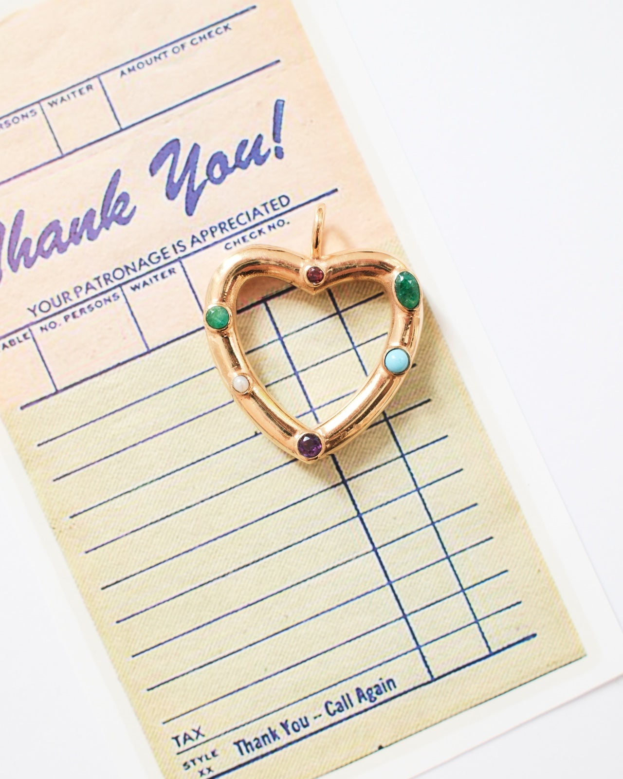 HEART STONE LOVE CHARM