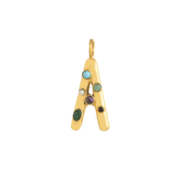 INITIAL LETTER WITH GEMSTONES