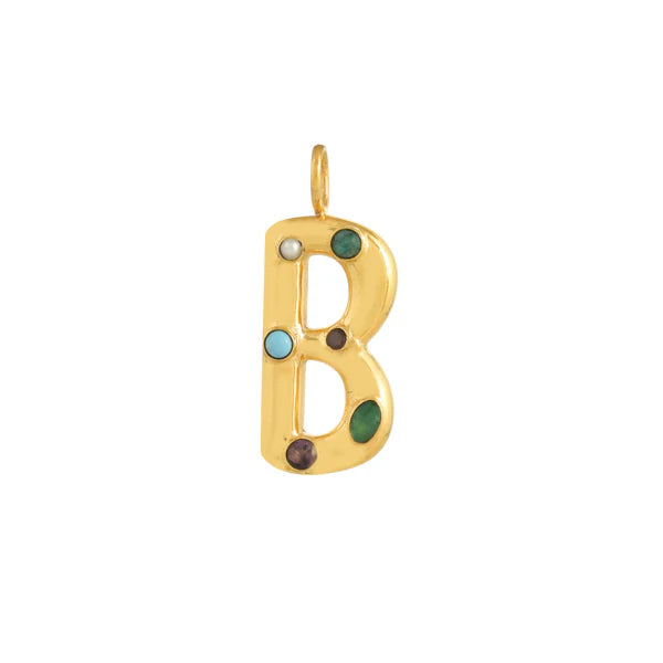 INITIAL LETTER WITH GEMSTONES