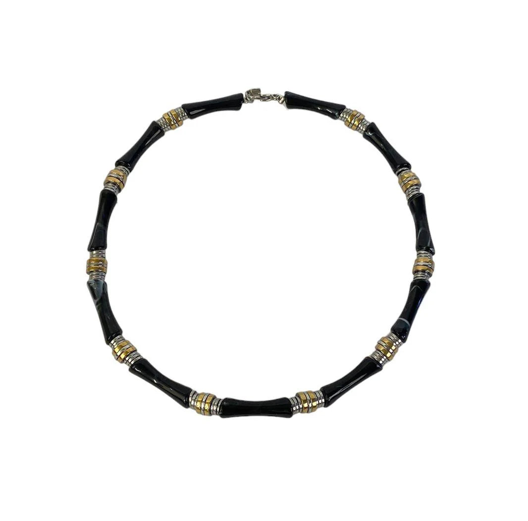 BAMBOO - BLACK NECKLACE