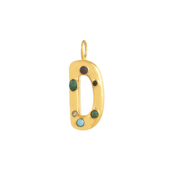 INITIAL LETTER WITH GEMSTONES