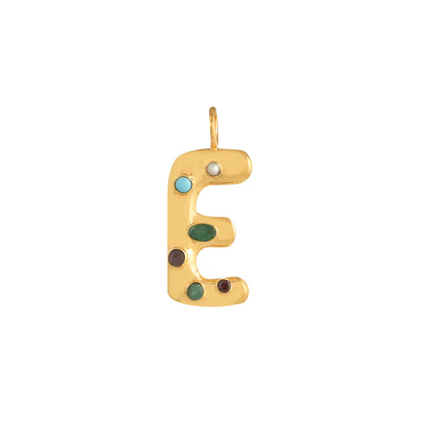INITIAL LETTER WITH GEMSTONES