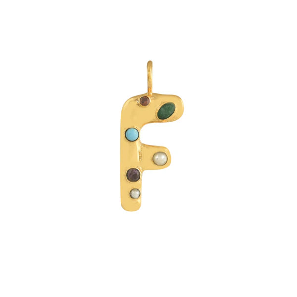 INITIAL LETTER WITH GEMSTONES