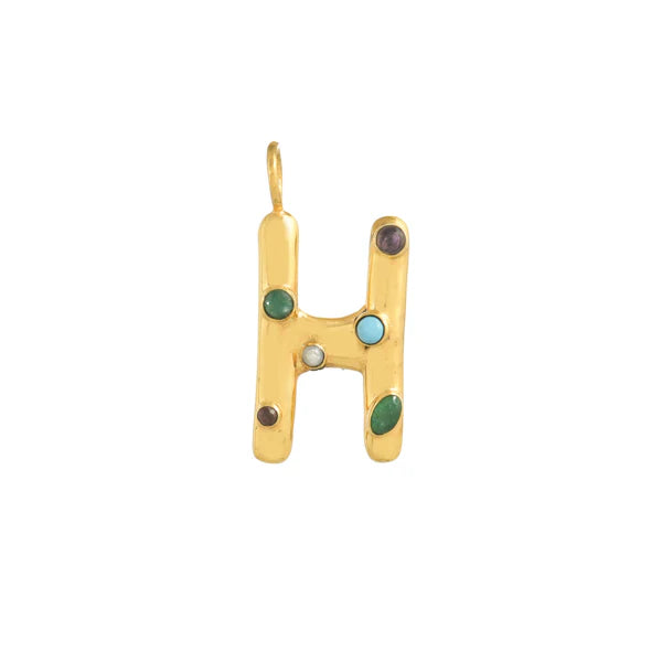 INITIAL LETTER WITH GEMSTONES