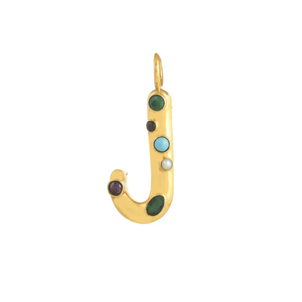 INITIAL LETTER WITH GEMSTONES