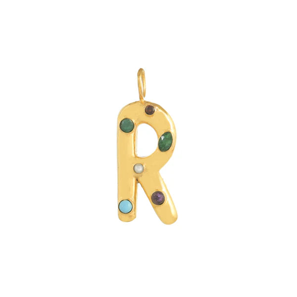 INITIAL LETTER WITH GEMSTONES