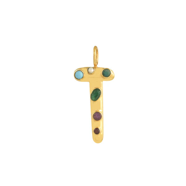 INITIAL LETTER WITH GEMSTONES
