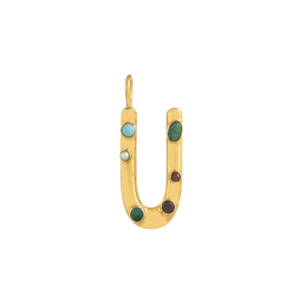 INITIAL LETTER WITH GEMSTONES