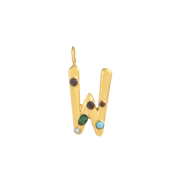 INITIAL LETTER WITH GEMSTONES