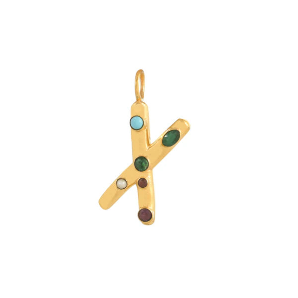 INITIAL LETTER WITH GEMSTONES