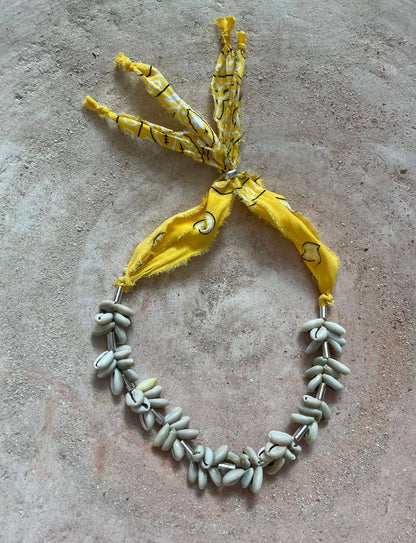 SHELL & BANDANA NECKLACE