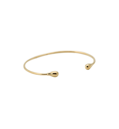 Drop Cuff Silver Goldplated