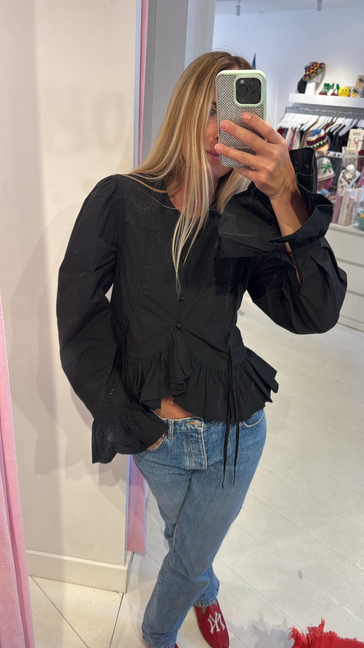 THE JUNE BLOUSE (BLACK)
