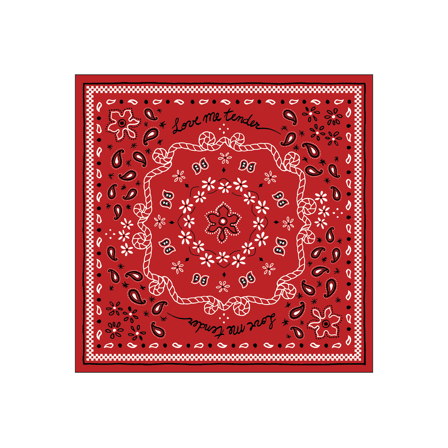 BANDANA NAPKIN RED