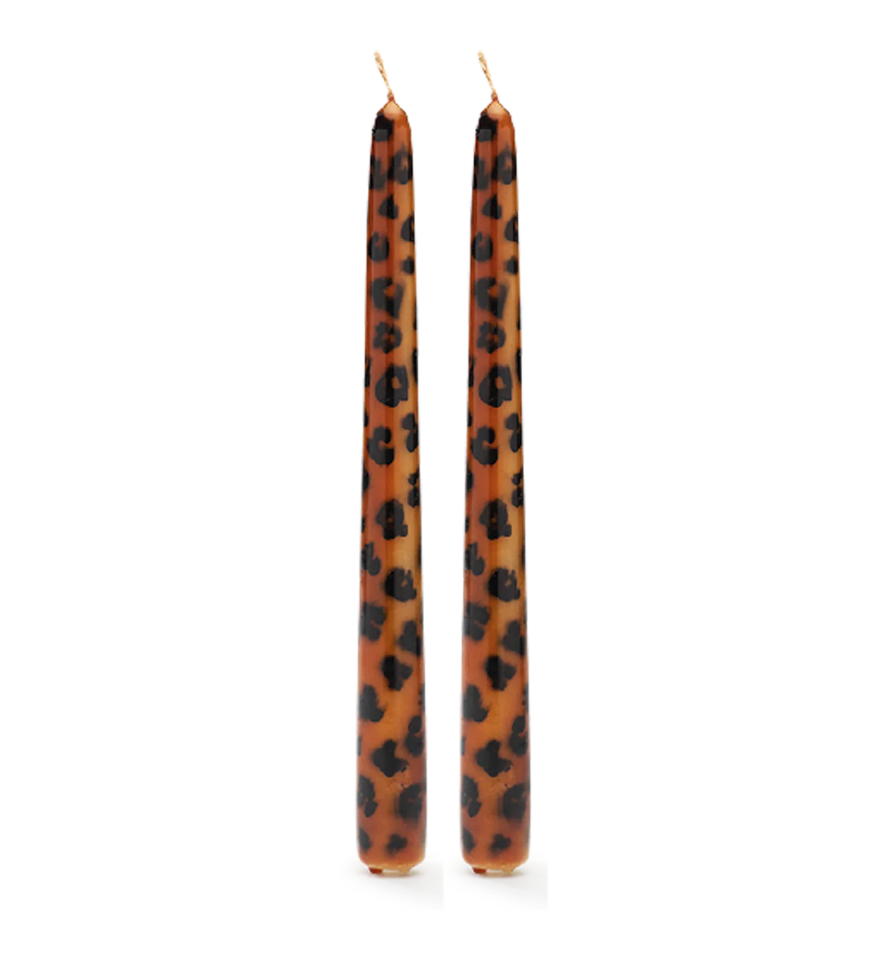 Set of 2 Leopard Candles