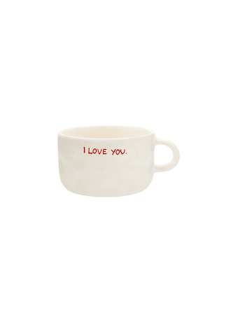 Cappuccino Mug 'I Love You'