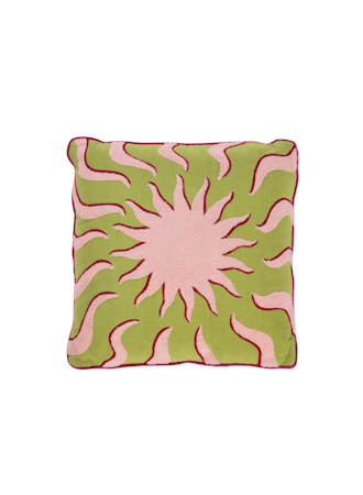 Embroidered Sunshine Cushion