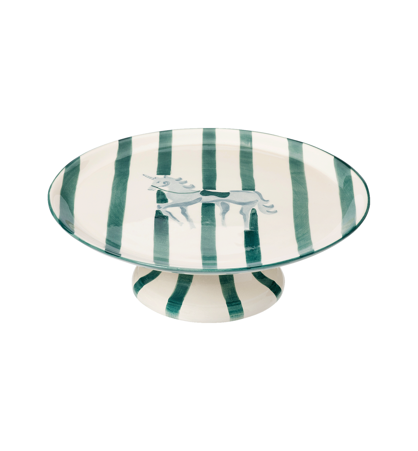 Pegasus Striped Cake Platter