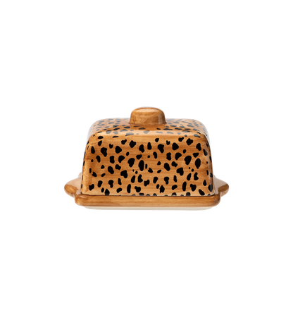 Leopard Butter Dish