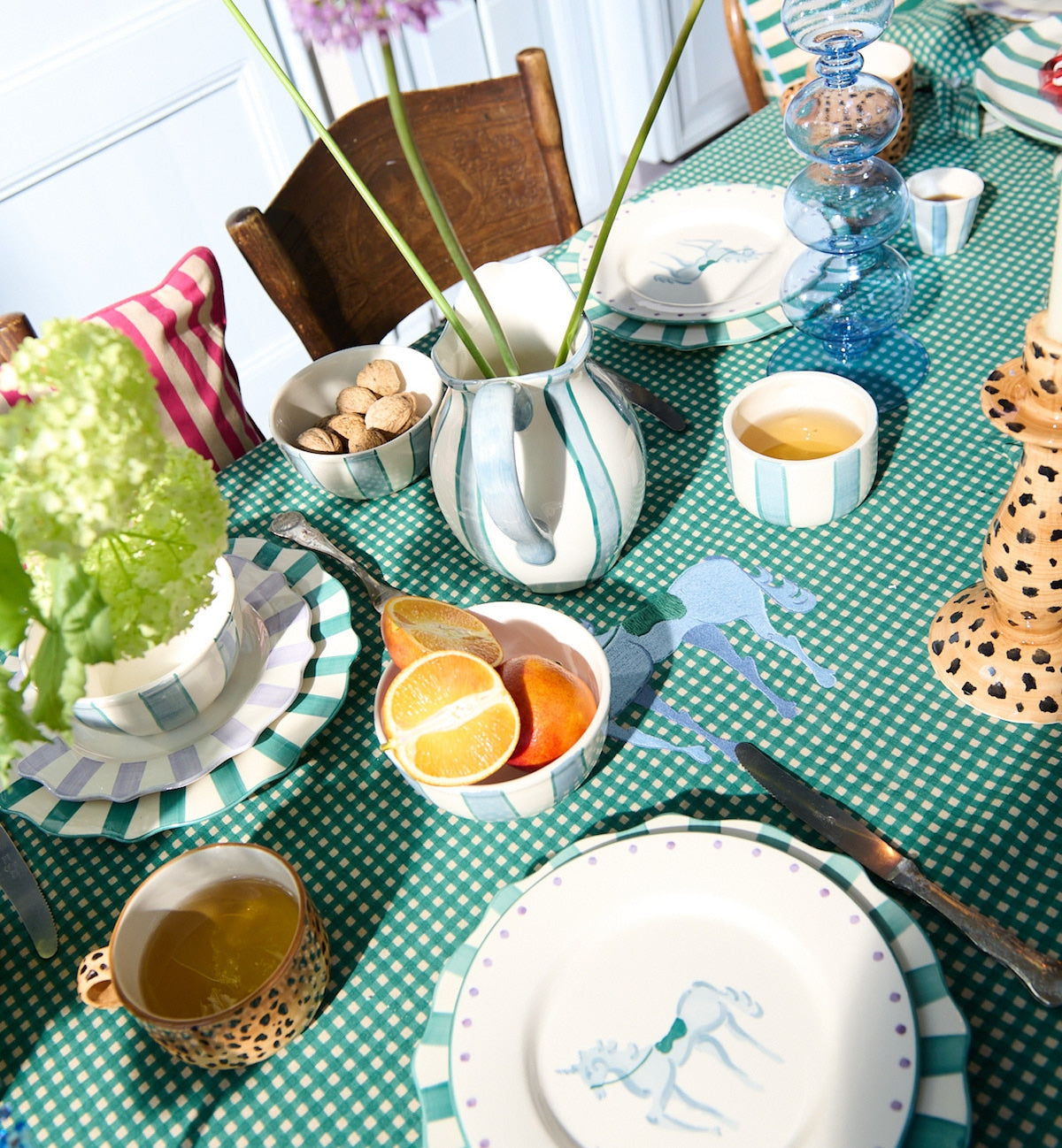 Gingham Pegasus Tablecloth