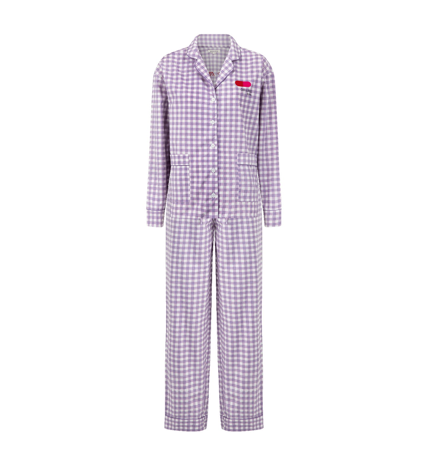 Chill Pill Gingham Pyjama