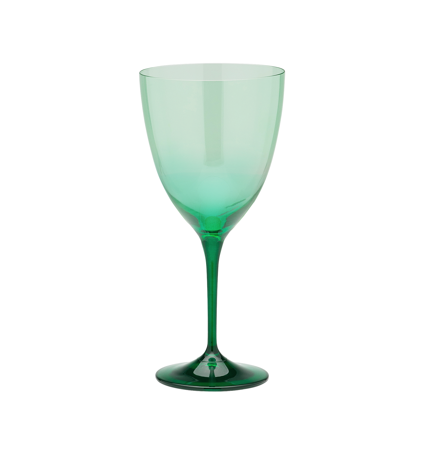 Faded Forest Green Wine Glass