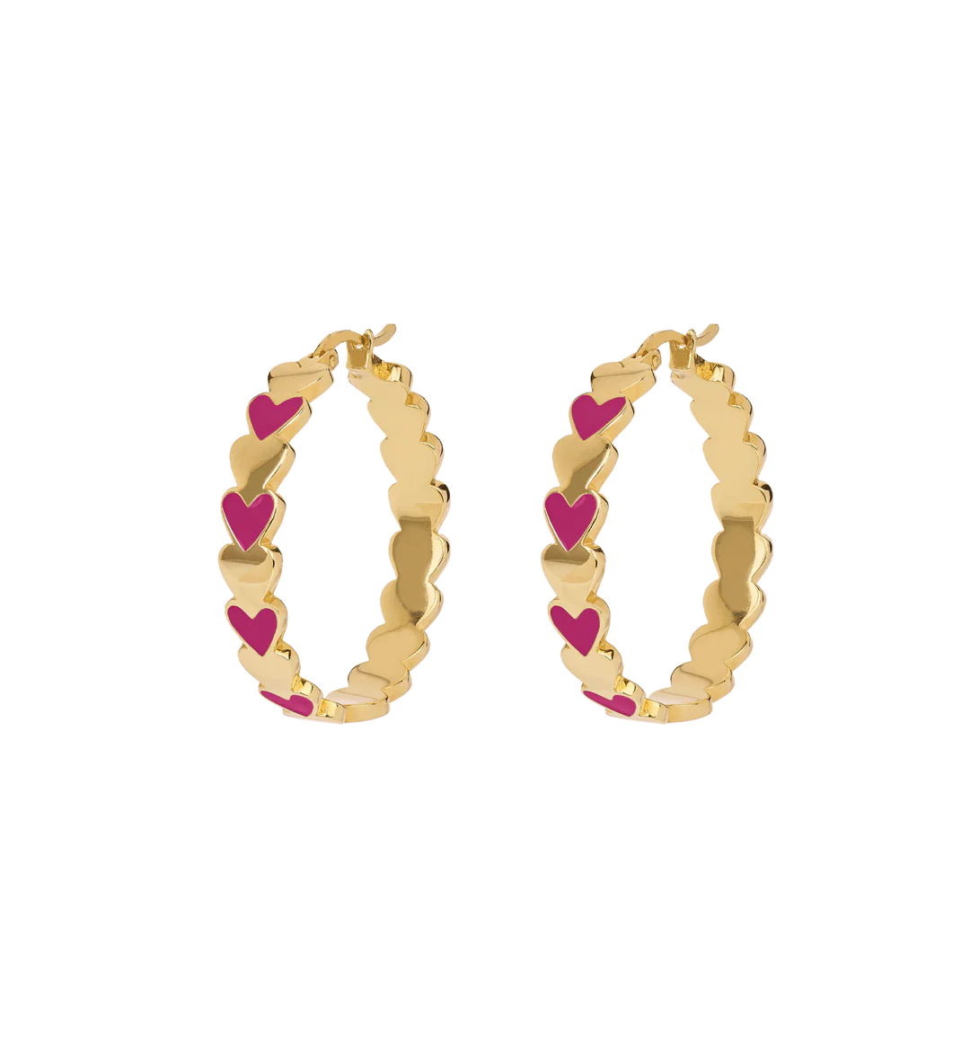 Large Beloved Mauve Hoop Earrings