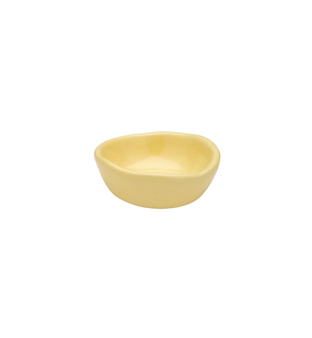 BUTTER TRINKLET DISH - YELLOW