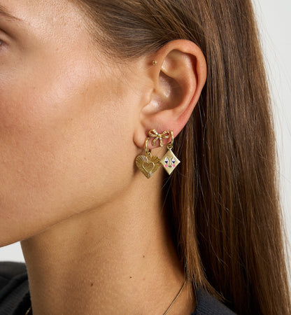 SINGLE RHAPSODY LOVE RING EARRING