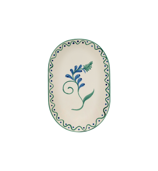 INDIGO FLORA SERVING PLATTER