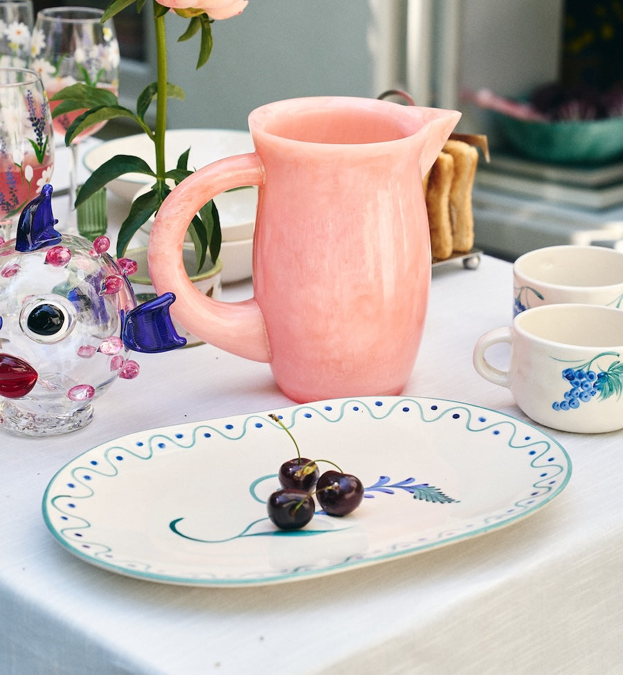 INDIGO FLORA SERVING PLATTER